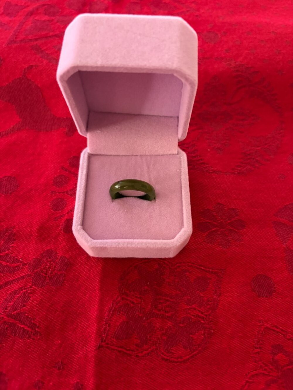 GREEN JADE RING SIZE 4 - Picture 2 of 6